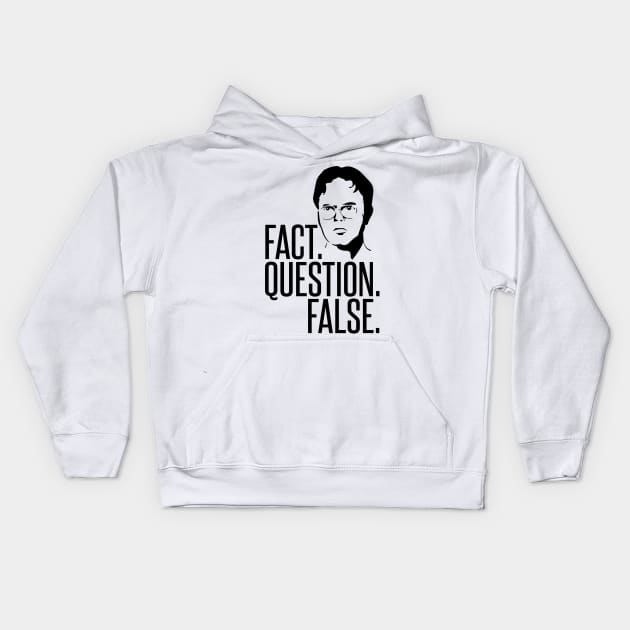 Fact Question False Kids Hoodie by mariansar